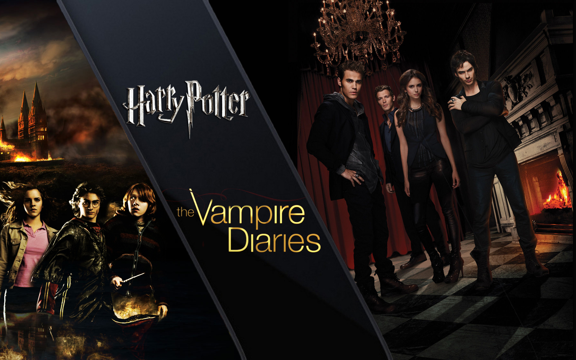 HP and TVD Wallpaper - Harry Potter and The Vampire Diaries ...