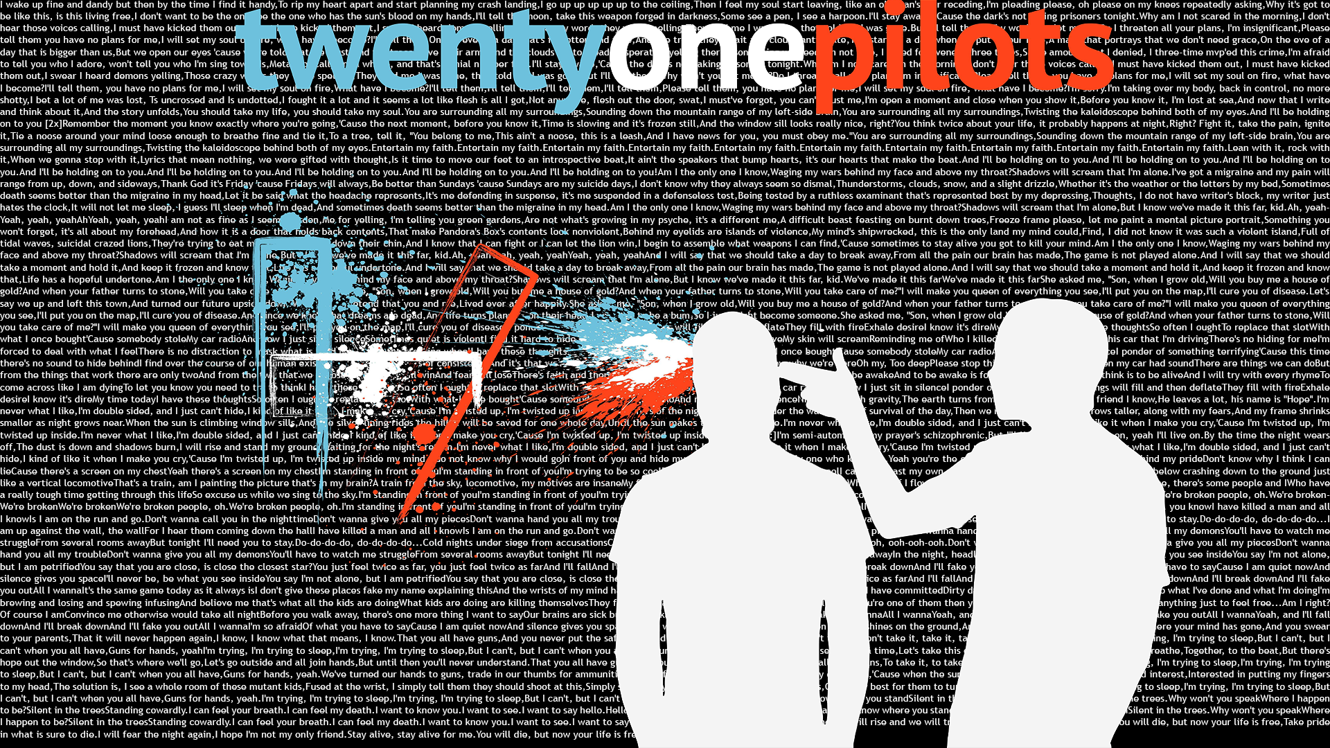 I made a Twenty One Pilots wallpaper twentyonepilots