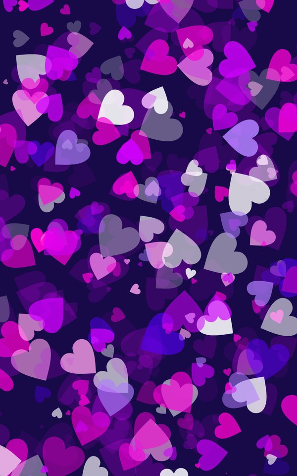 Purple Hearts Wallpaper by Imangee on DeviantArt