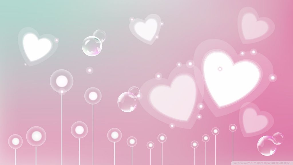Pastel Valentine Hearts HD desktop wallpaper : High Definition ...