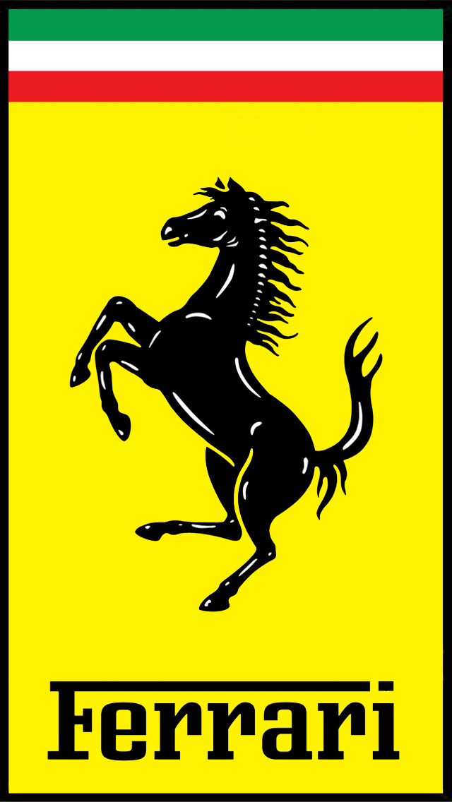 Ferrari logo iPhone 5 Wallpaper (640x1136)