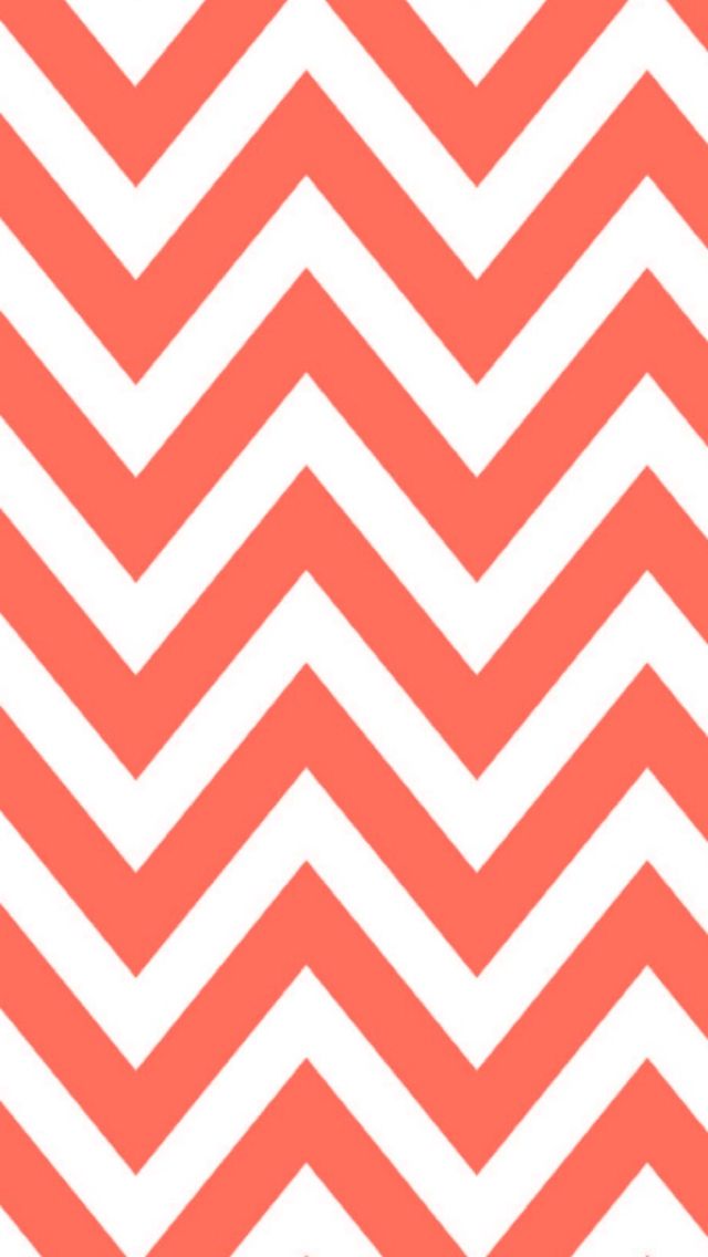 Orange and white chevron wallpaper pattern chevron Pinterest