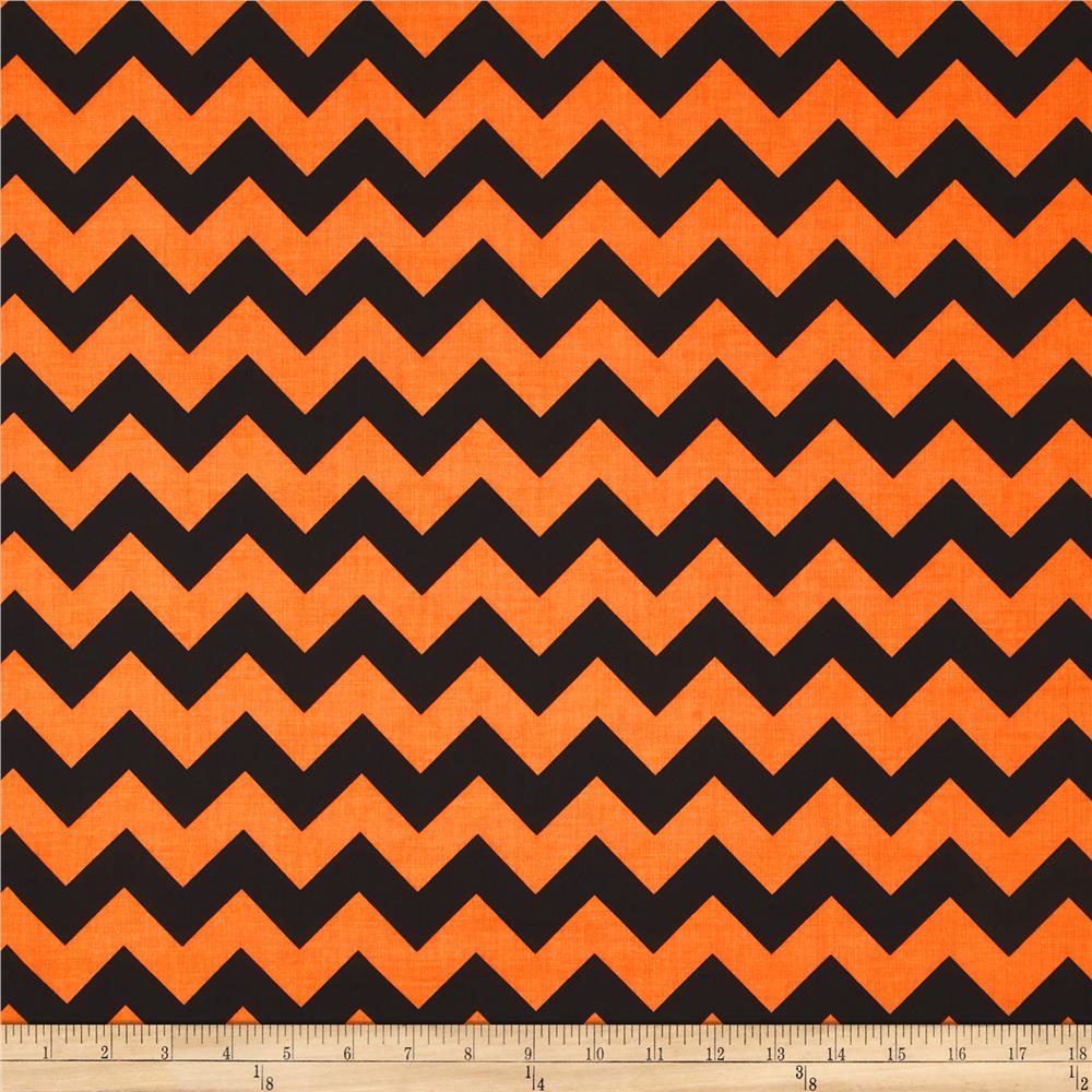 Orange chevron wallpaper