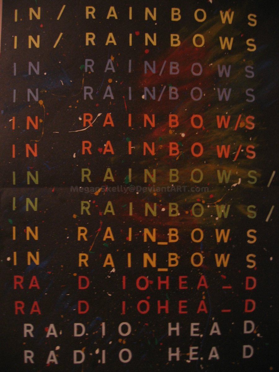 Radiohead In Rainbows Album Cover By Meganskelly On Deviantart