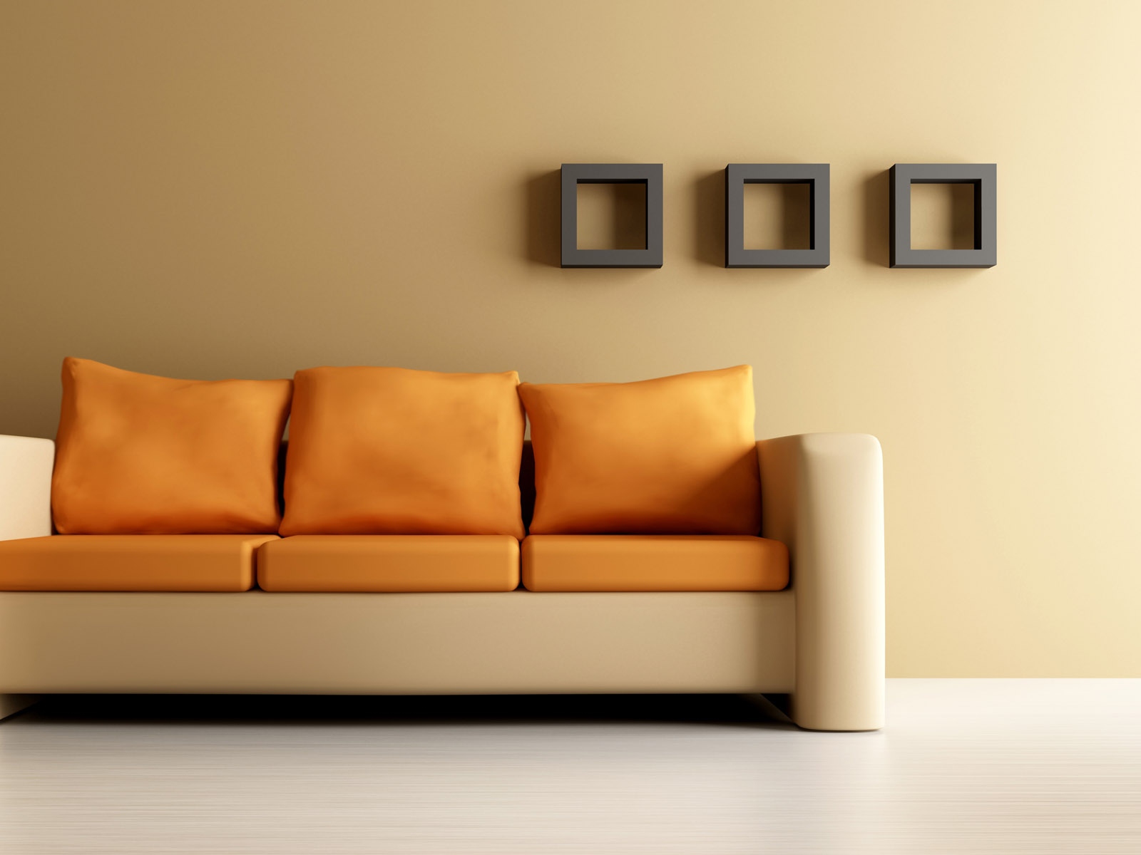 Download Wallpaper 1600x1200 Sofa, Shelves, Walls, Design