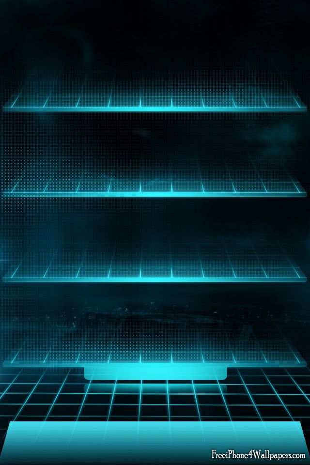 iPhone 4 Retina Tron Shelves Wallpaper and Background | iPhone 4 ...