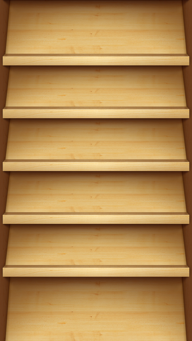 Wood Shelves iPhone 5 Wallpaper (640x1136)