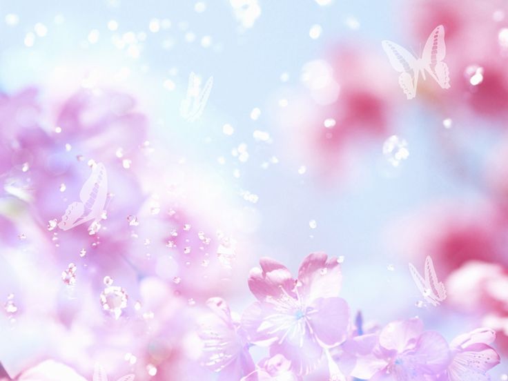 Fantasy Flowers - Blossoms and Butterflies | Art: Background ...