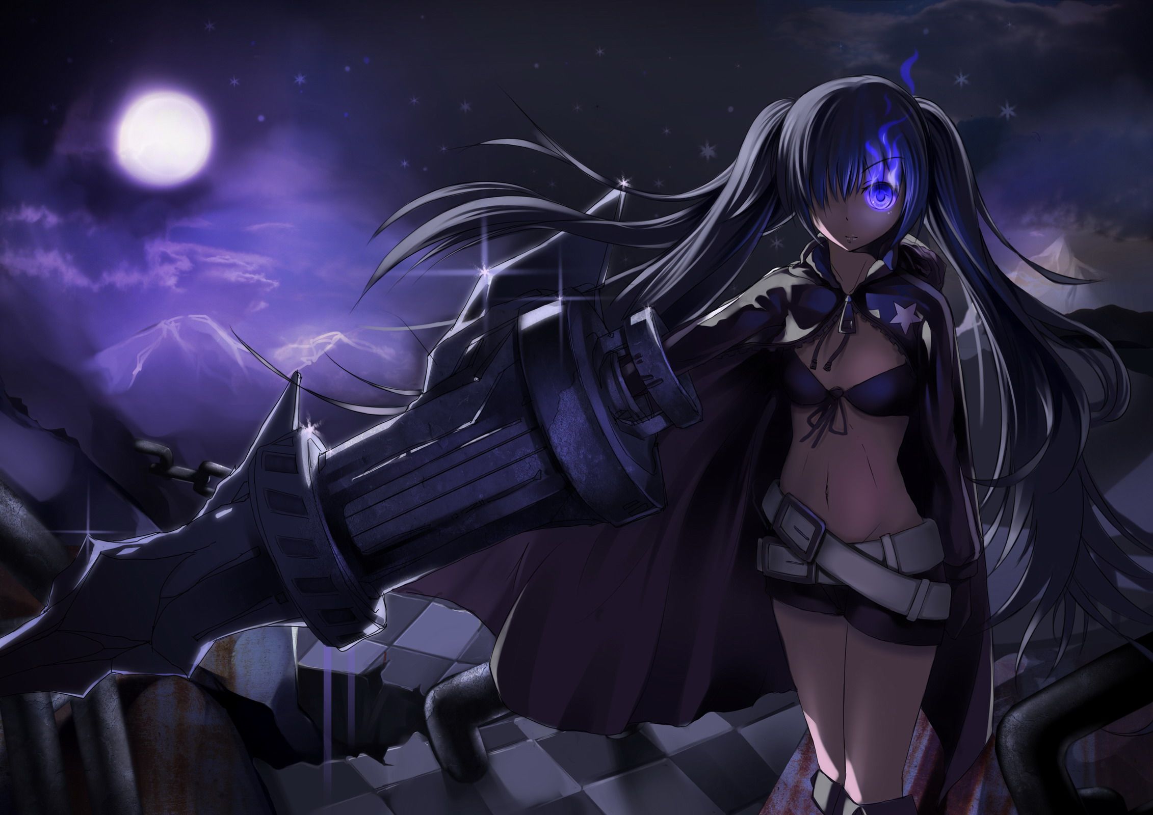 1466 Black Rock Shooter HD Wallpapers | Backgrounds - Wallpaper Abyss