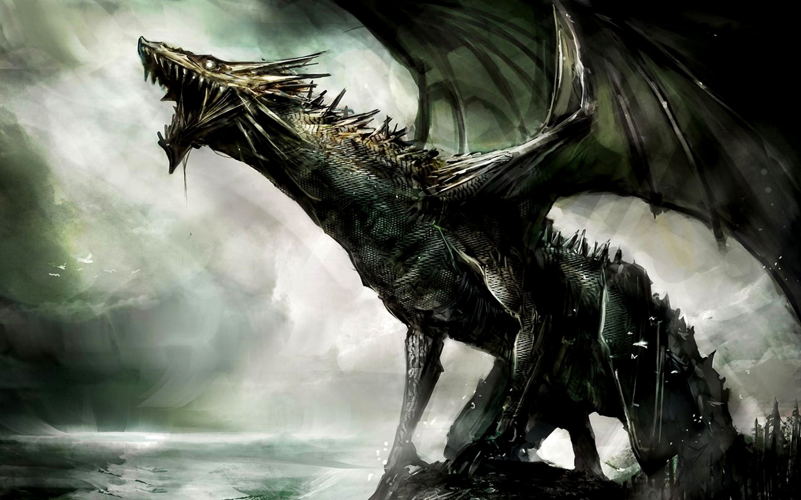 Download Fantasy Dragon Dragons Wallpaper 2560x1600 | Full HD ...