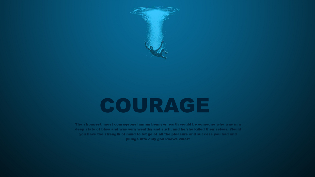 Courage wallpaper