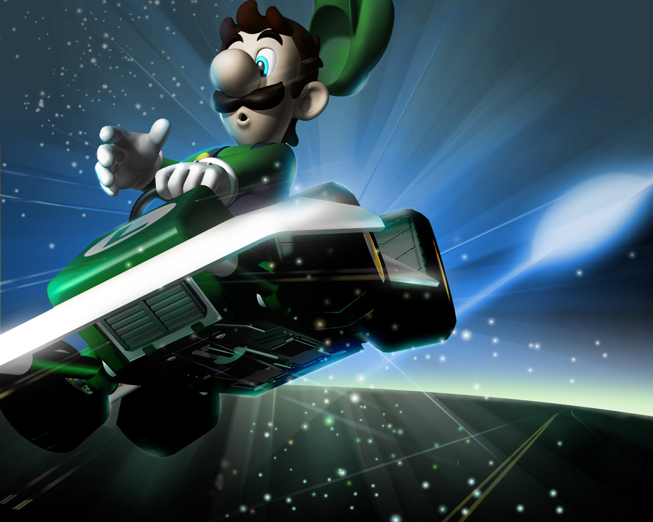 Luigi Galaxy Nintendo Backgrounds