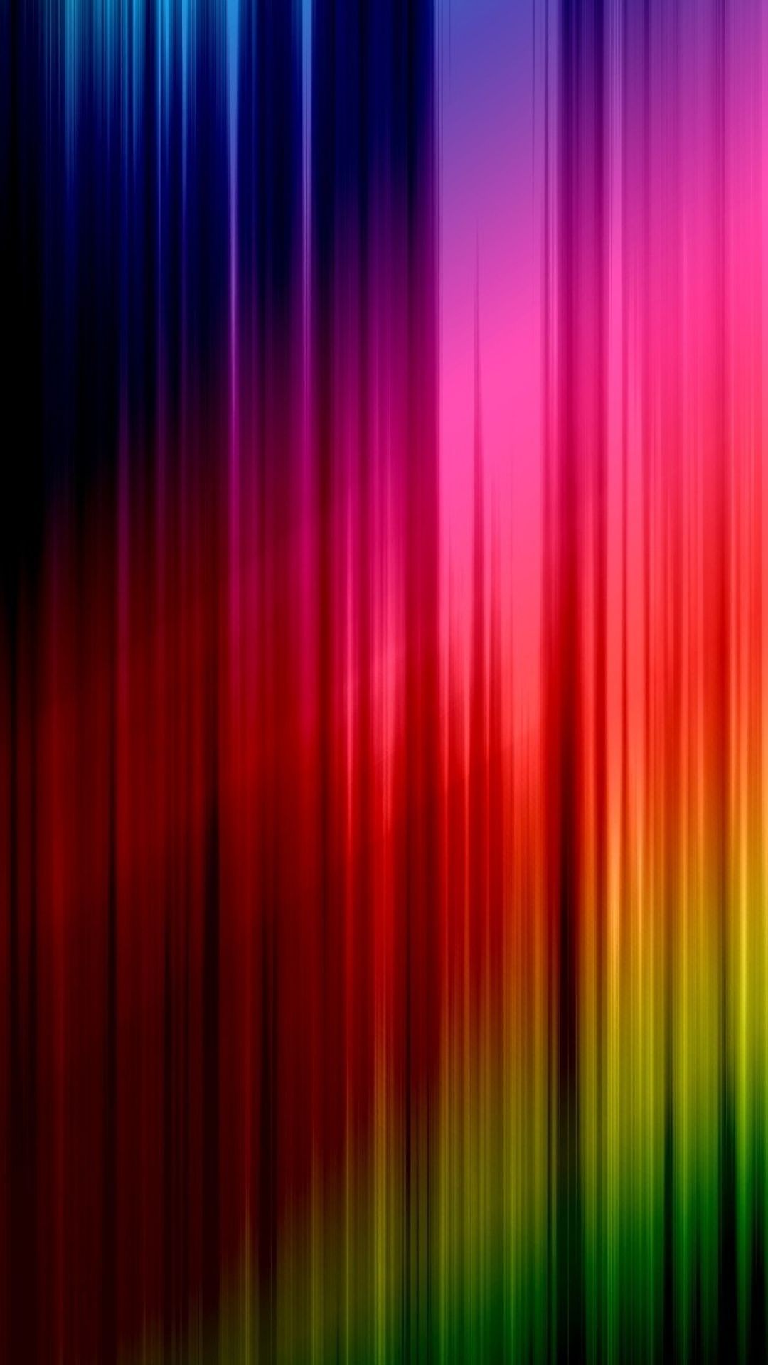 Download Wallpaper 1080x1920 Lines, Vertical, Stripes, Rainbow