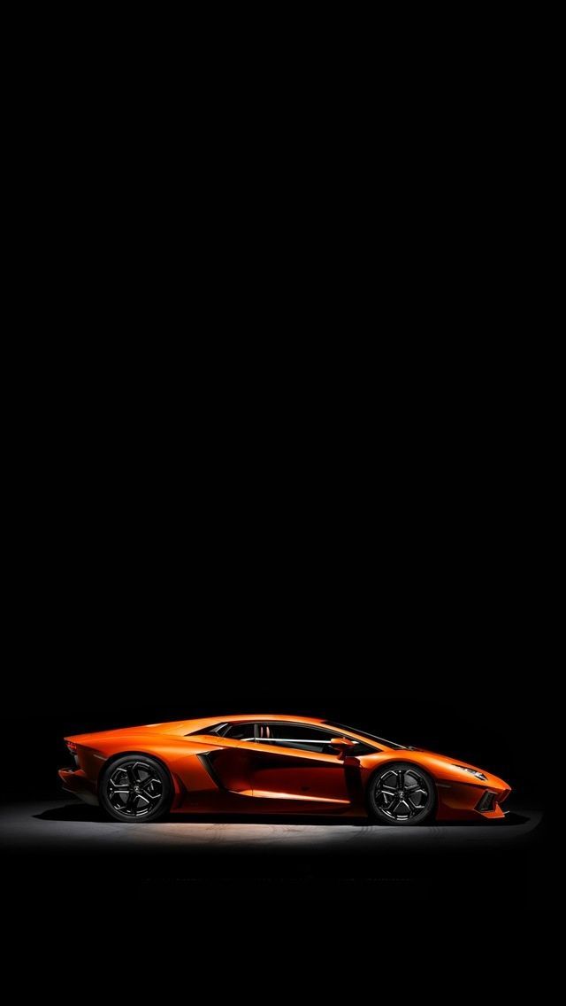 Orange Lambo iPhone 5 Wallpaper (640x1136)