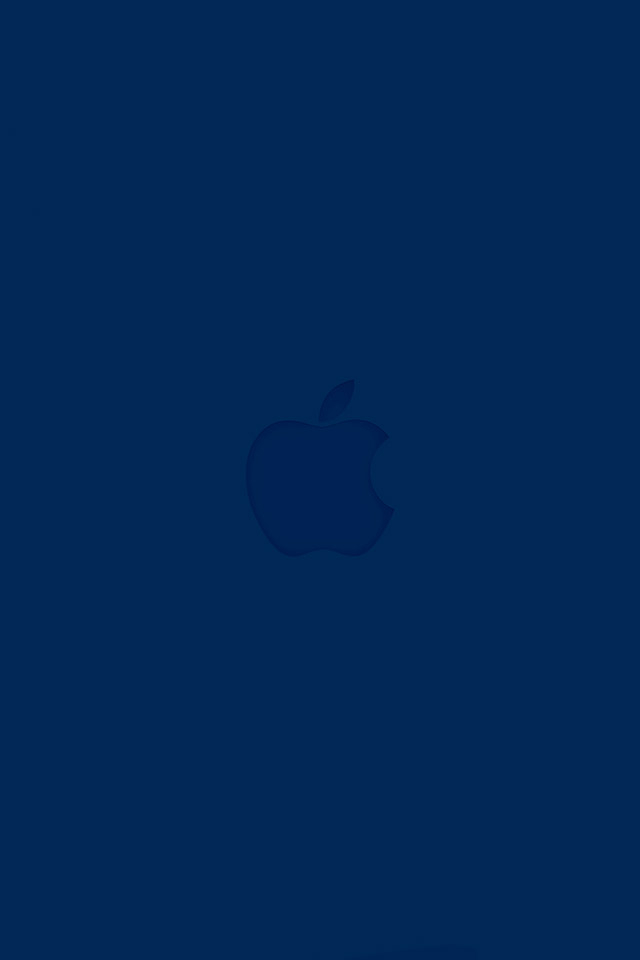 FREEIOS7 blue apple - parallax HD iPhone iPad wallpaper