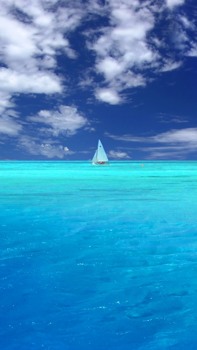 Wonderful Blue Ocean iPhone 5 Wallpaper / iPod Wallpaper HD - Free ...