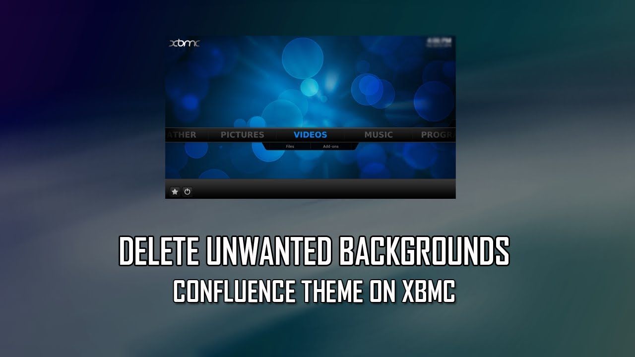 Delete Background From Confluence Theme On XBMC - YouTube
