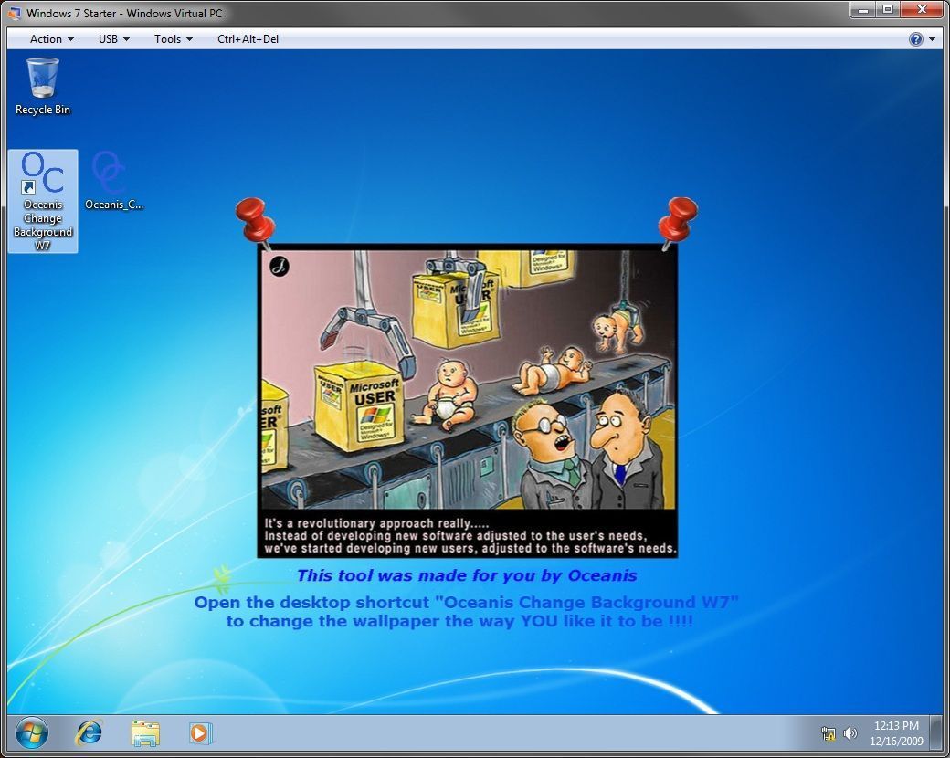 Desktop Background Wallpaper - Change in Windows 7 Starter