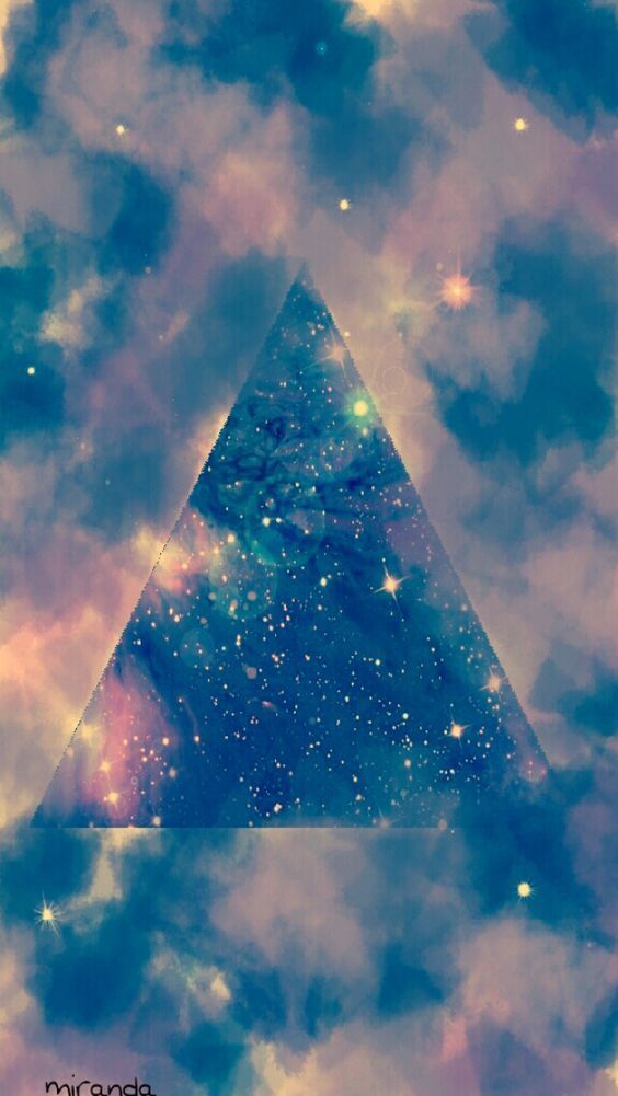 Triangle Galaxy wallpaper for iPhone5 via Cocopapa Fonts