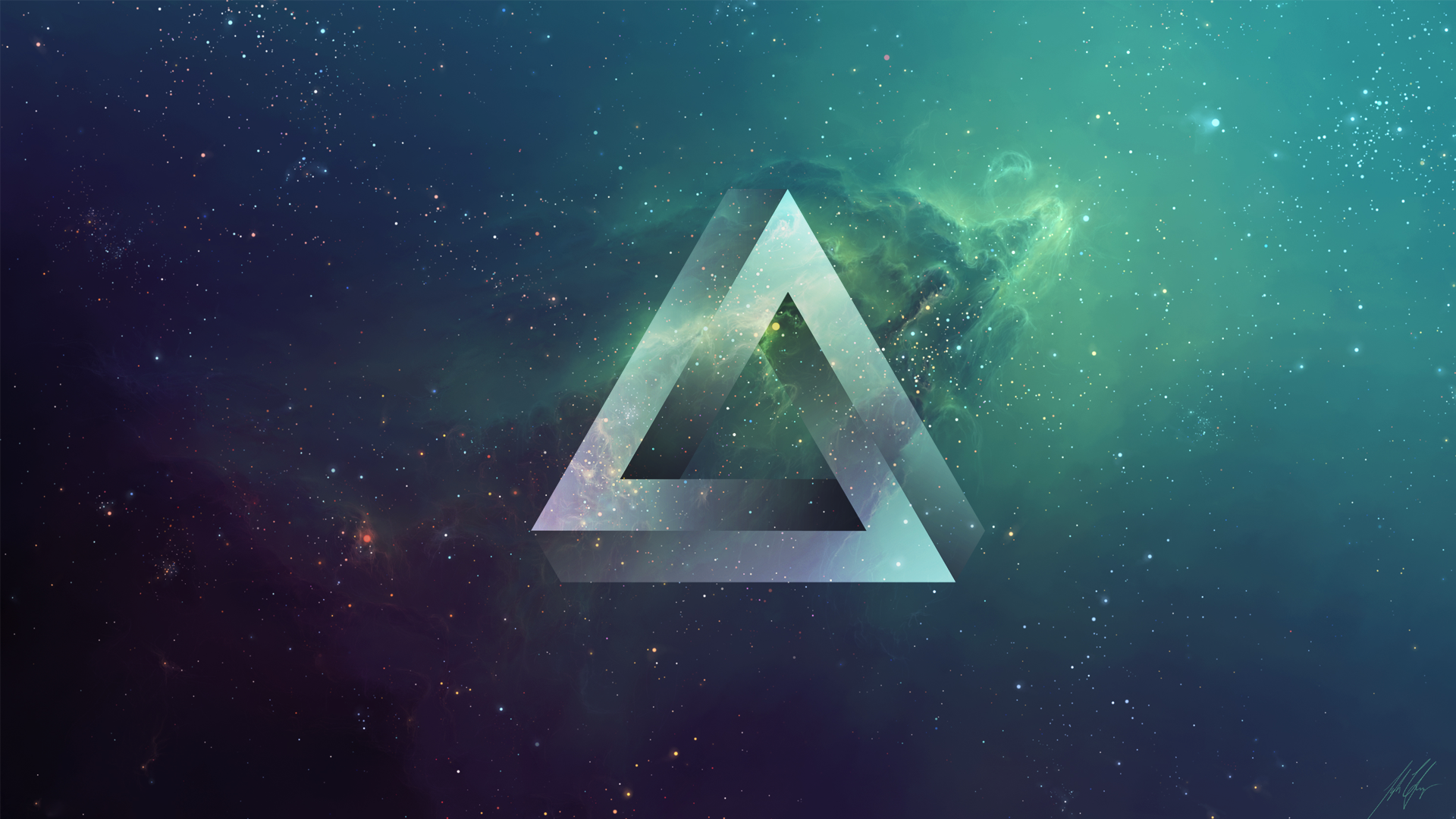 1920x1080] Impossible triangle (from request) : wallpaper