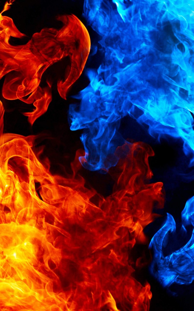 Download Blue And Red Fire HD wallpaper for Kindle Fire HD