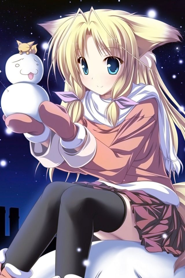 Christmas 2013 anime wallpapers for iPhone and Nokia