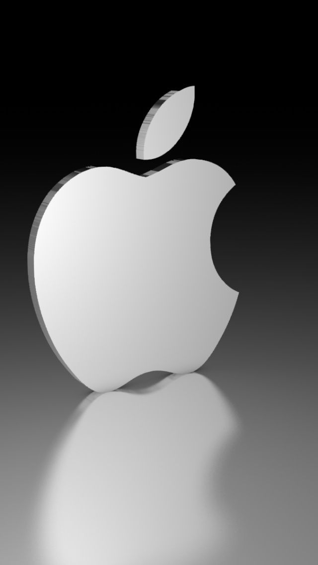 640x1136 3D Apple Logo Iphone 5 wallpaper