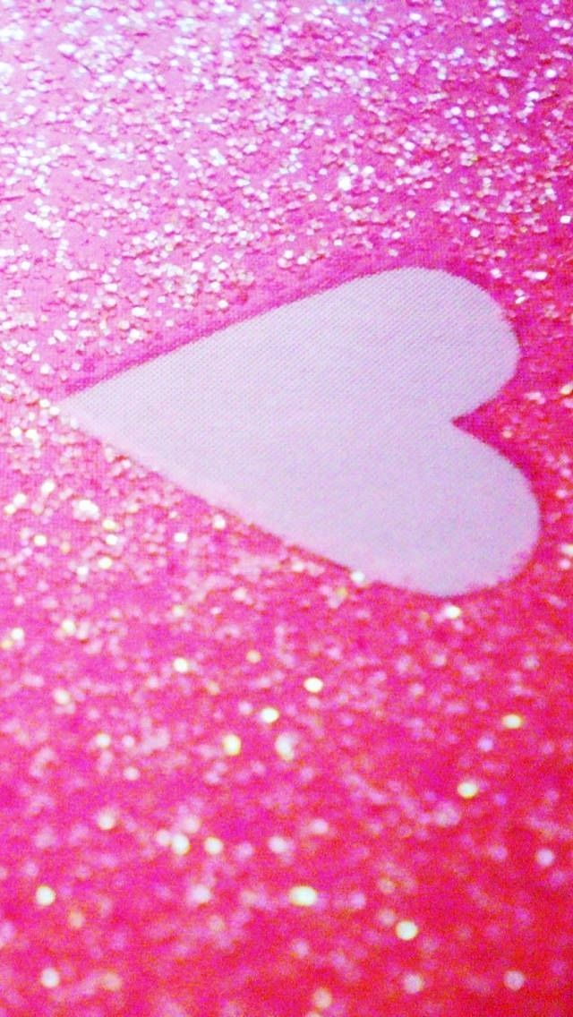 Pink Heart iPhone Wallpaper - 123mobileWallpapers.com