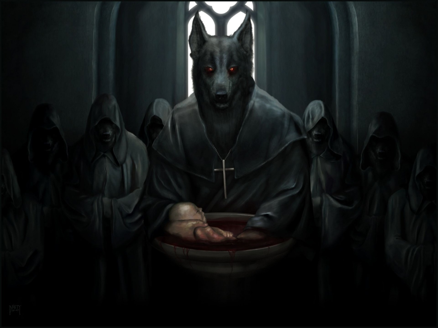 Lobo de terror (1440x900), Terror, imágenes para fondos de pantalla