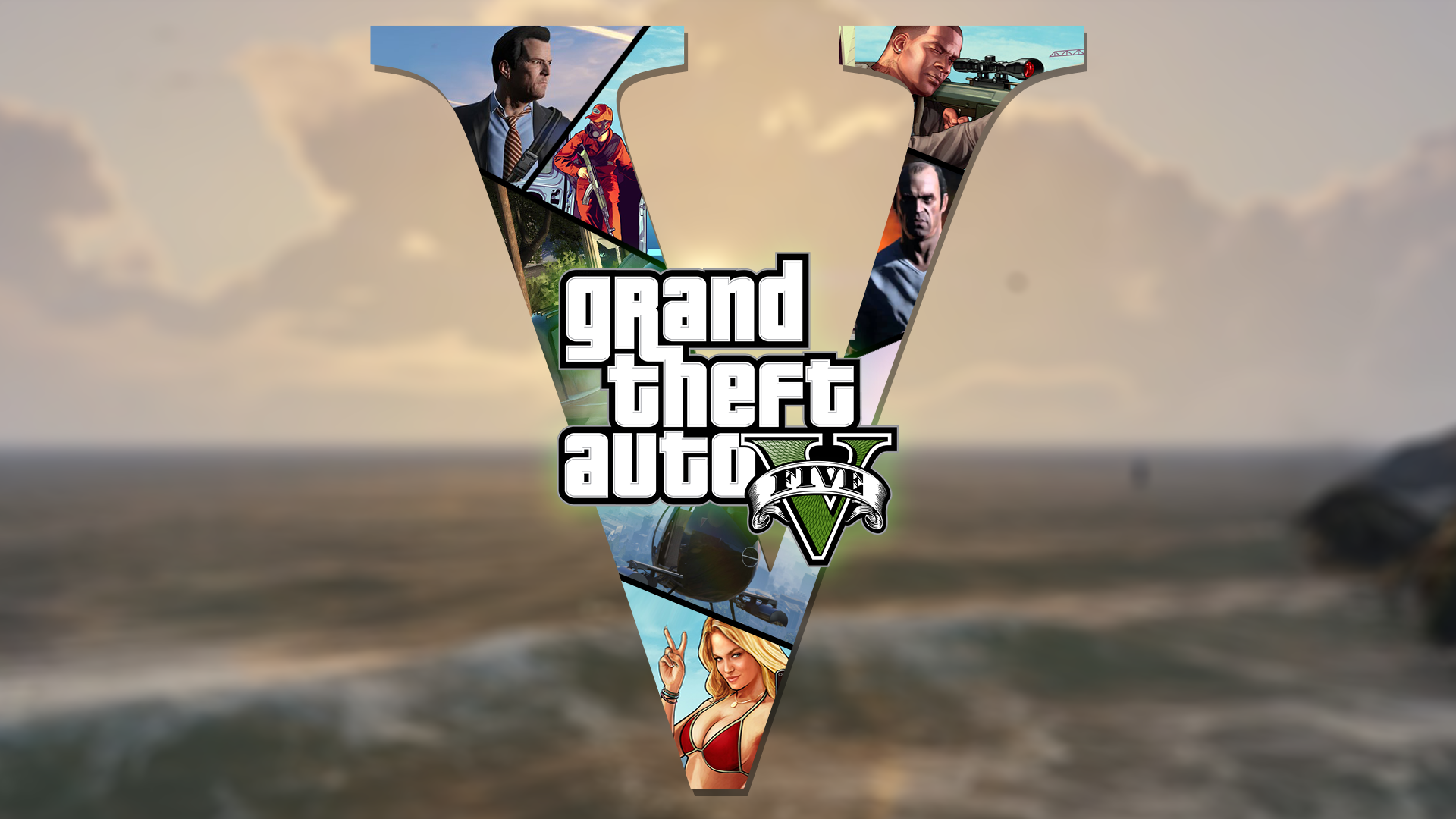 I made a gta 5 wallpaper. Just wanted to share with you guys ...