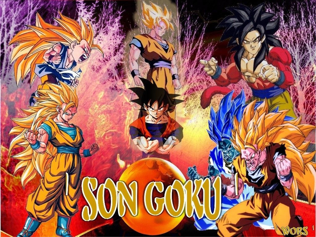 Dragon Ball Z Wallpapers Goku All Super Saiyans - HD Wallpaper Gallery