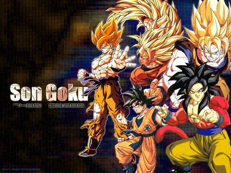 Dragon Ball Z Wallpapers Goku All Super Saiyans - HD Wallpaper Gallery