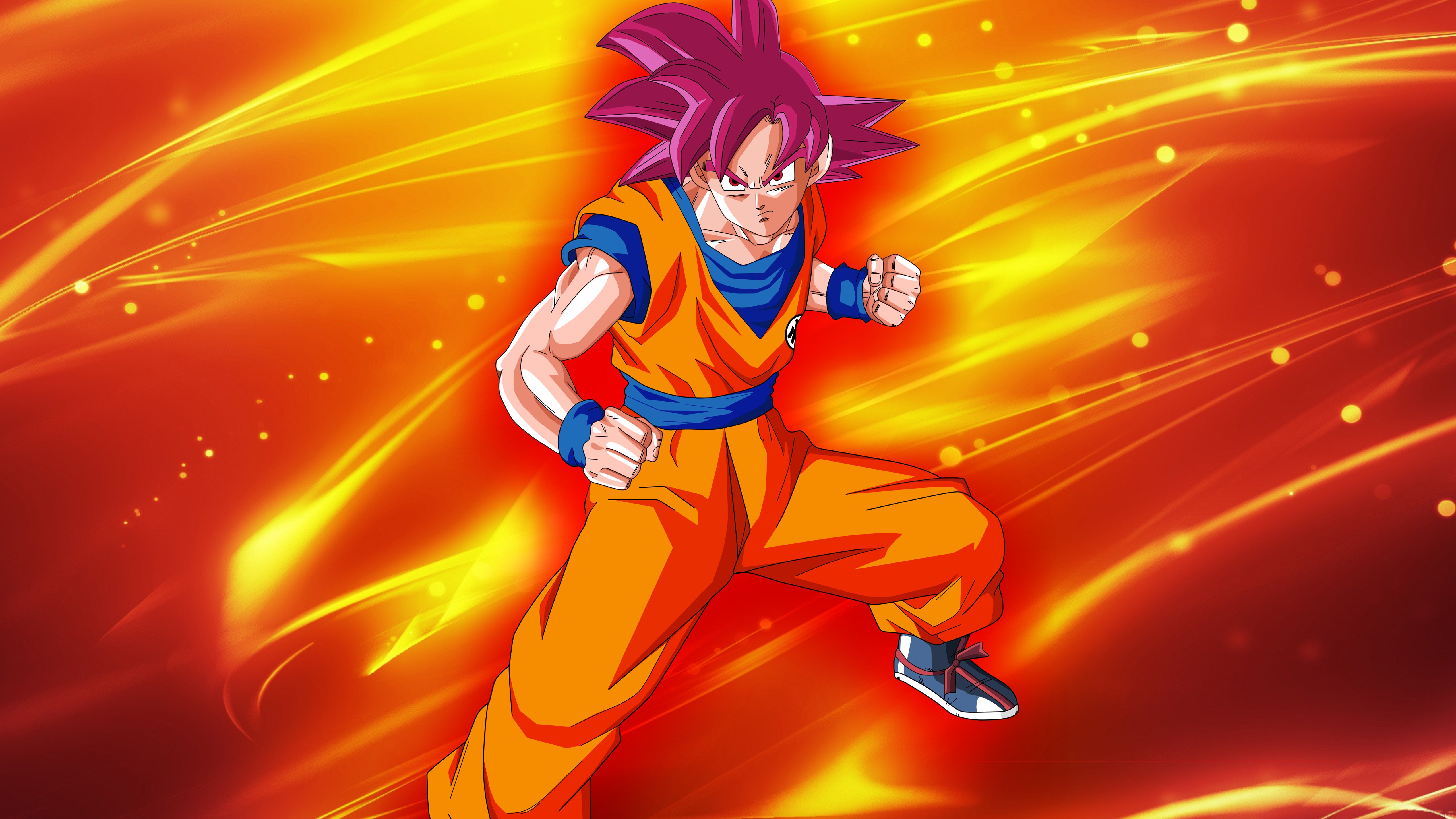 Goku Super Saiyan God Wallpaper 5120x2880 2075