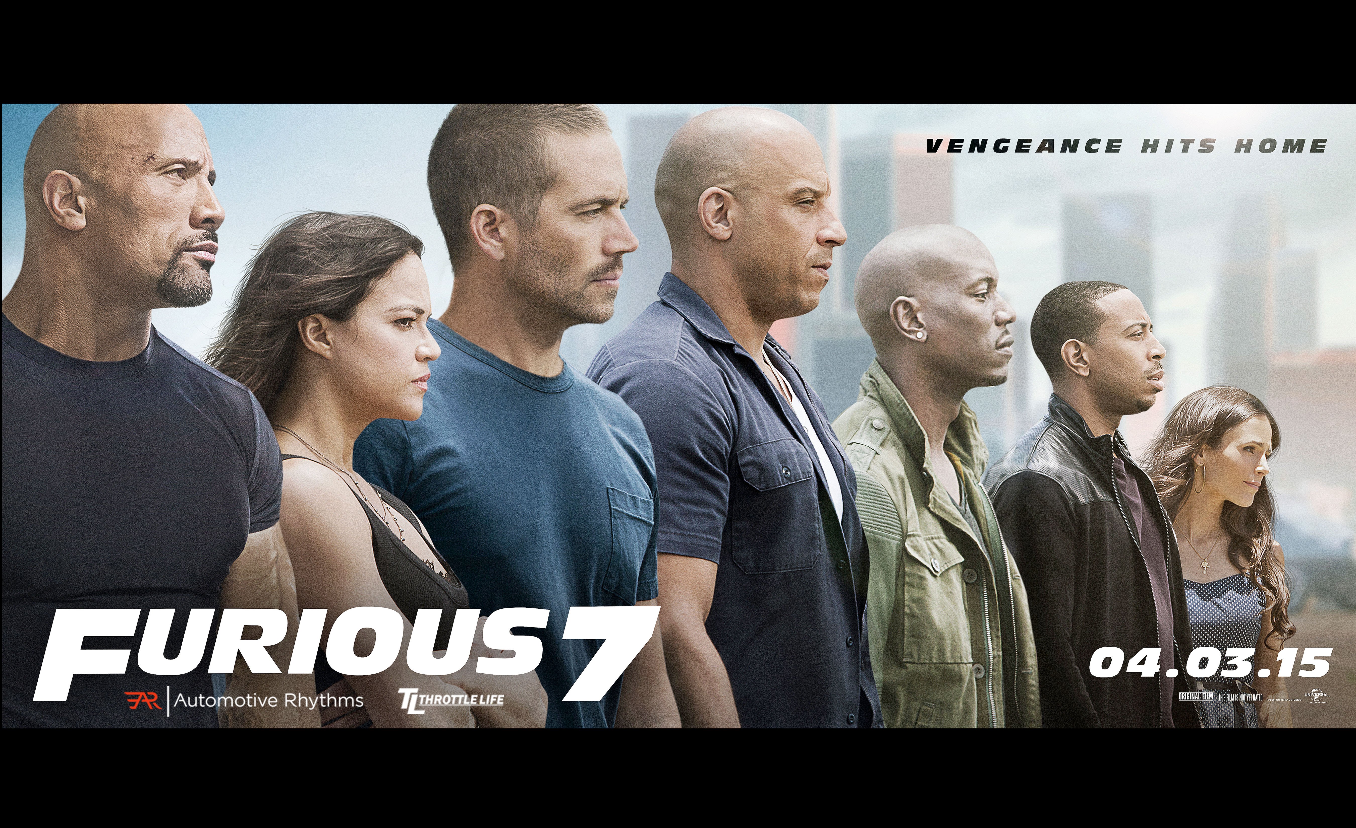 FAST FURIOUS 7 action thriller race racing crime ff7 1ff7 poster ...