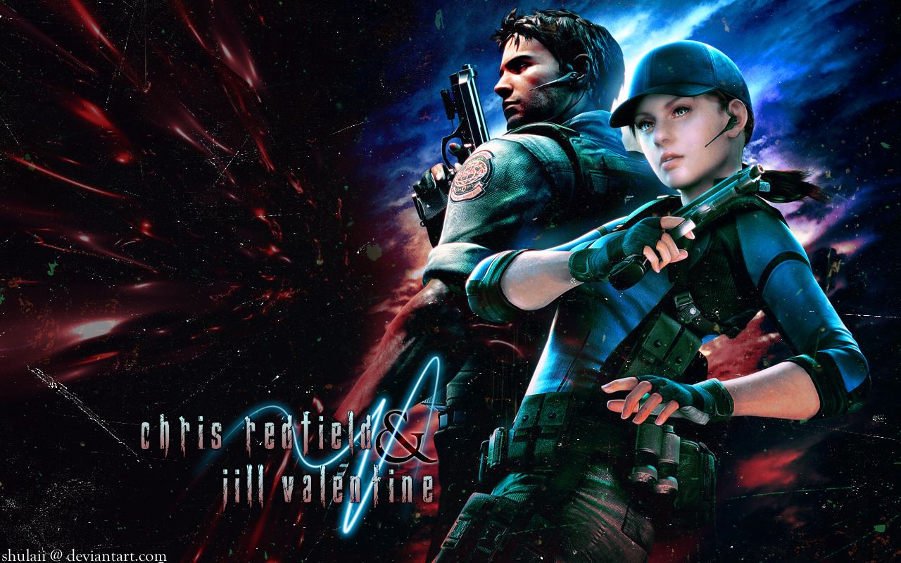 Chris & Jill - Resident Evil 5 - BurnOut FC Wallpaper 25359329