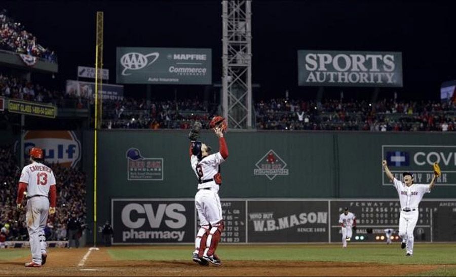 Download Boston Red Sox Victory Celebration Wallpaper