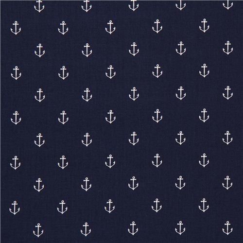 A beautiful blue background with little white anchors ...