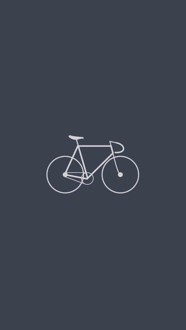 Grey Bicycle iPhone 5 Wallpaper (640x1136)