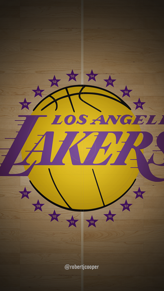 Dribbble - lakers court iphone by Robert Cooper