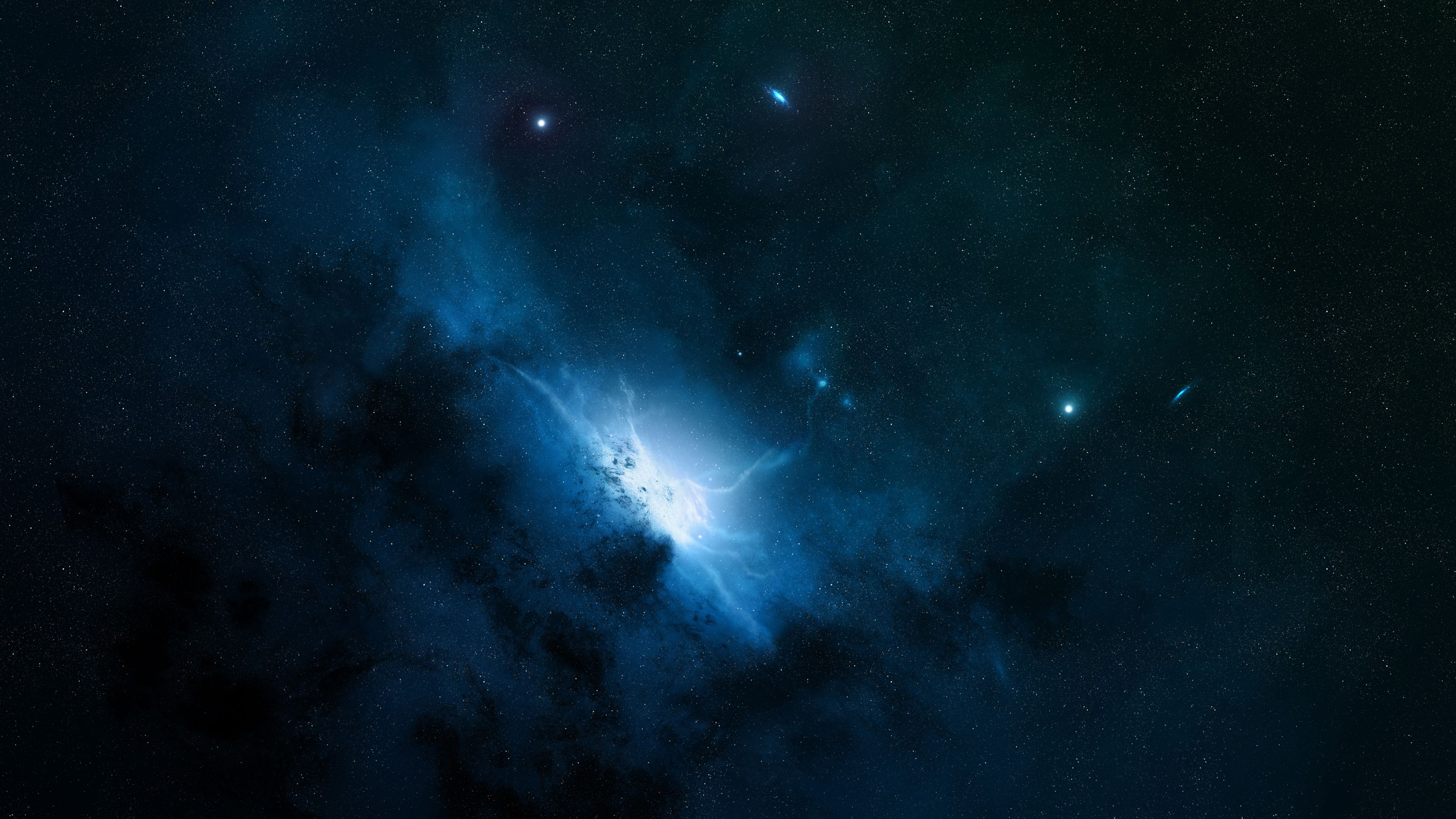 Full HD Wallpapers Blue, Space, by Stefan Veselinov, Galaxies
