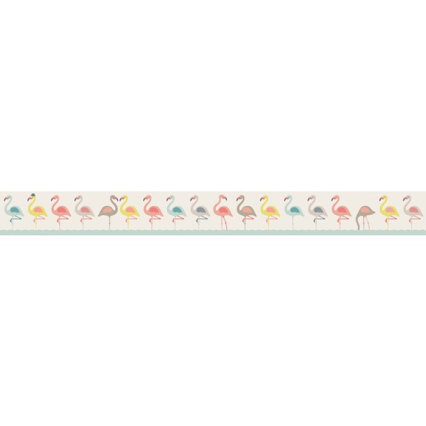 Wallpaper Maxi-Border Children ”Funny Flamingos” | anna wand® design