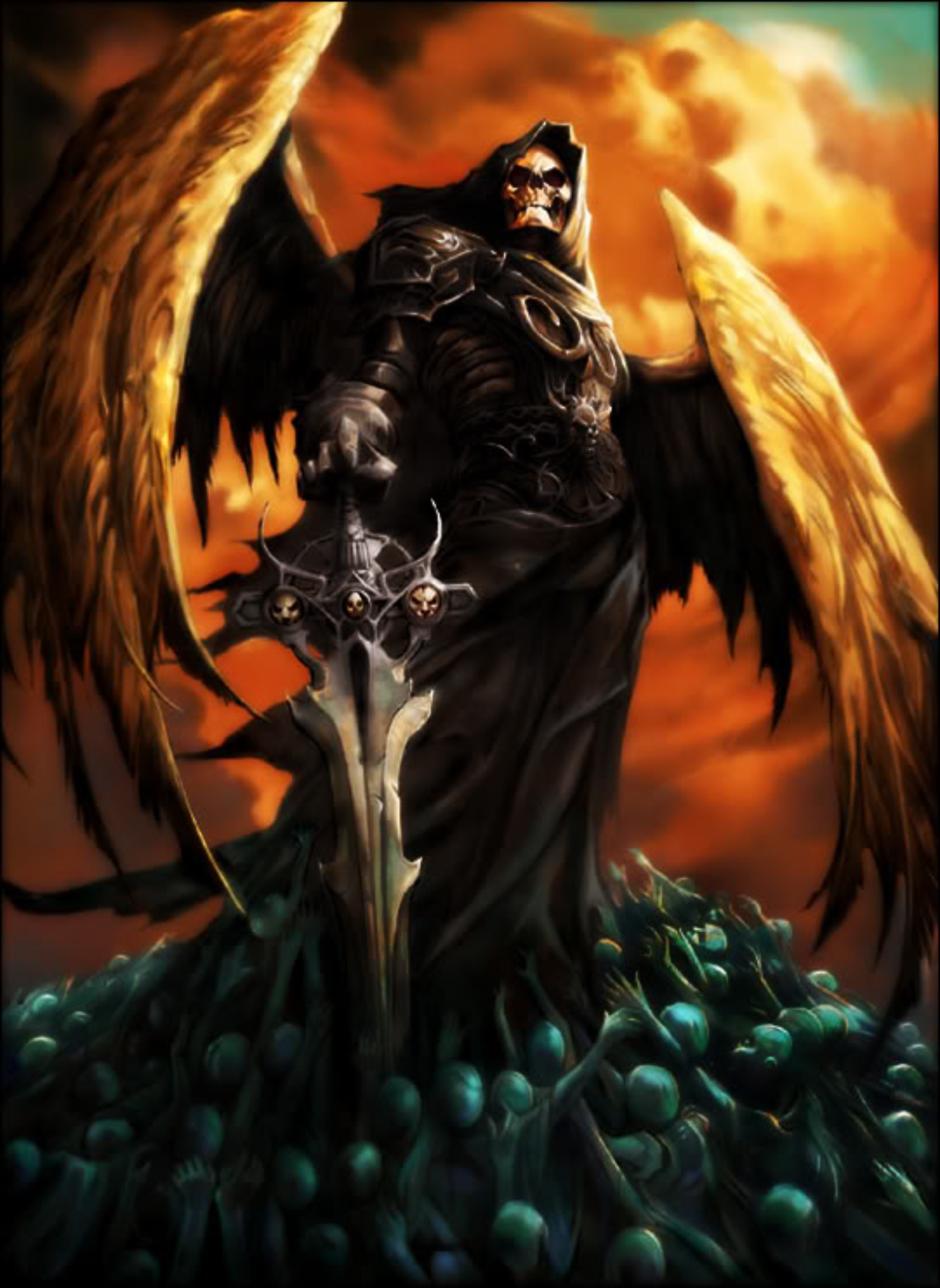 Image - Angel of death wallpaper by aaillustrations - Blood