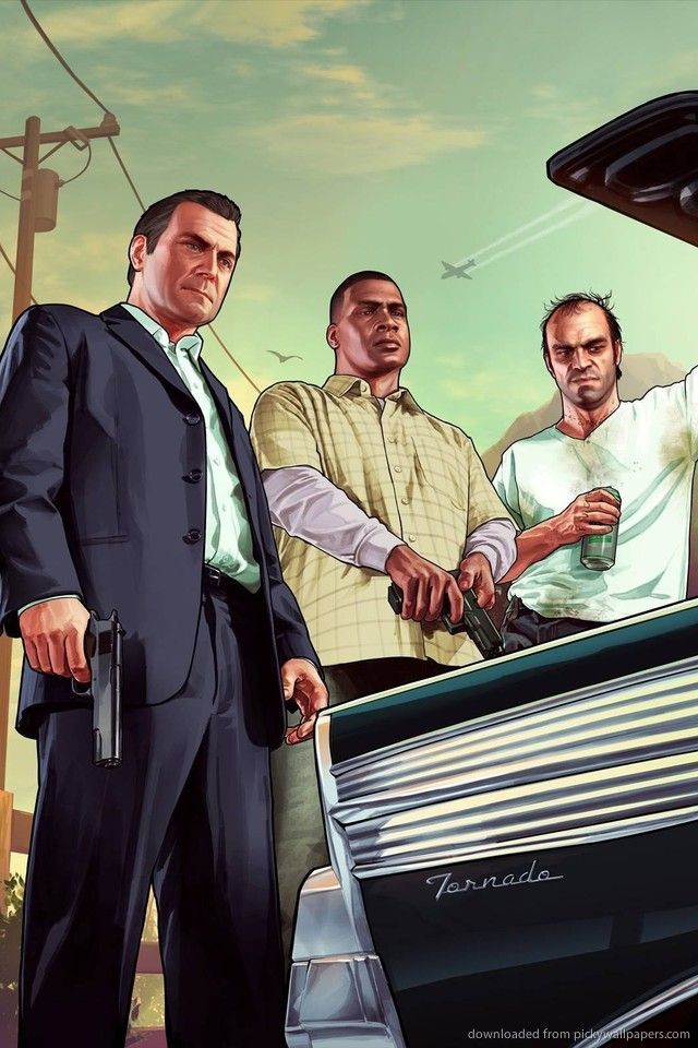 Download GTA 5 In The Trunk Wallpaper For iPhone 4