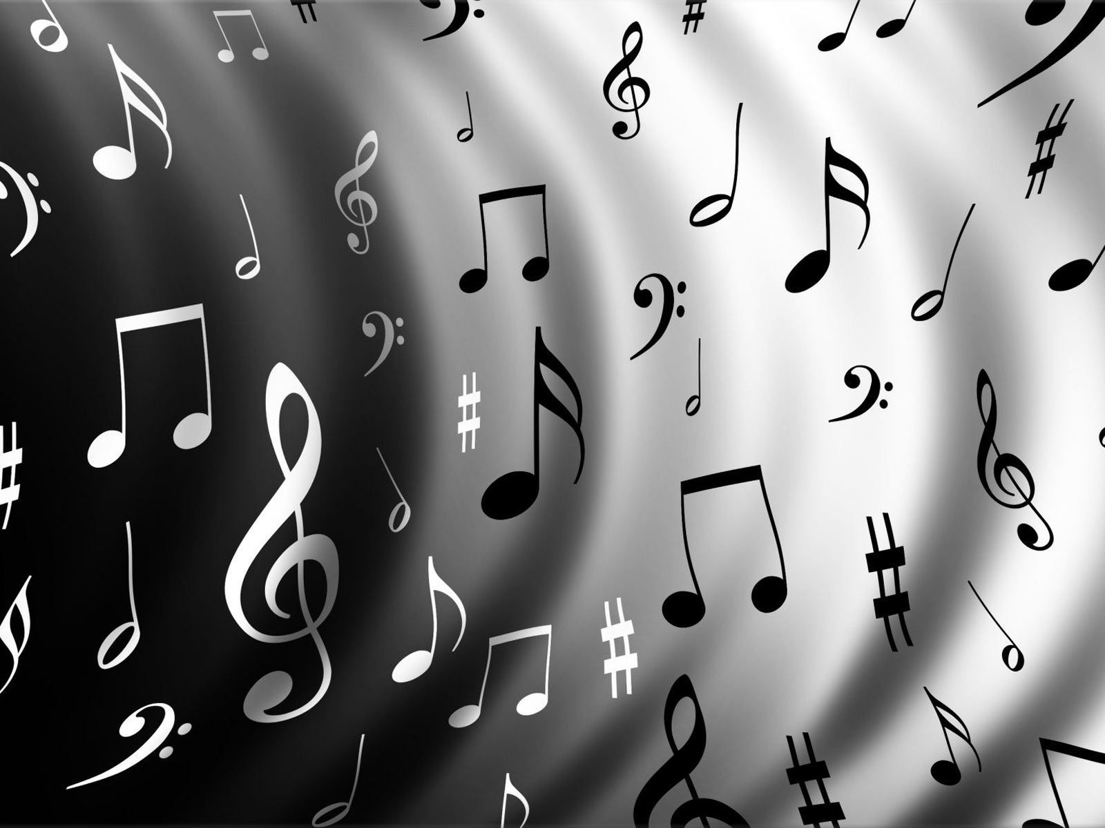 Download Black And White Music Notes Wallpaper Free By udhao.net