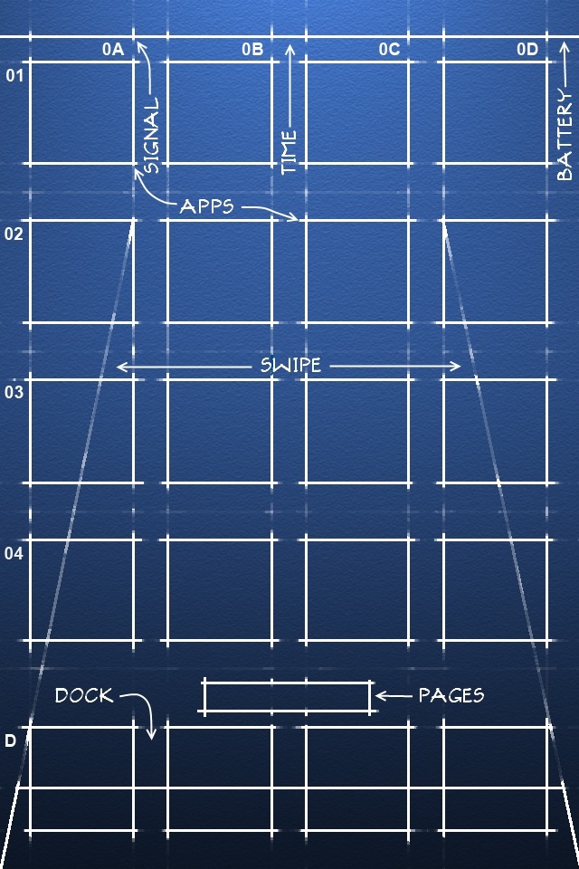Blueprint creative background for your iPhone download free