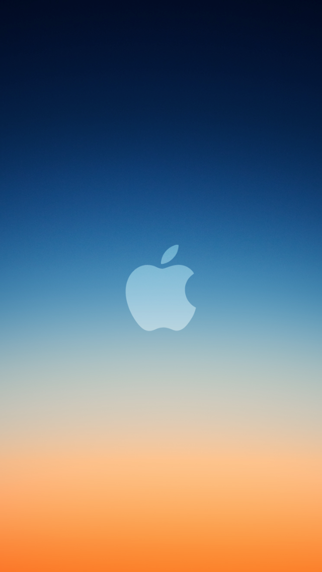 Blue Orange Apple iPhone 5 Wallpaper (640x1136)