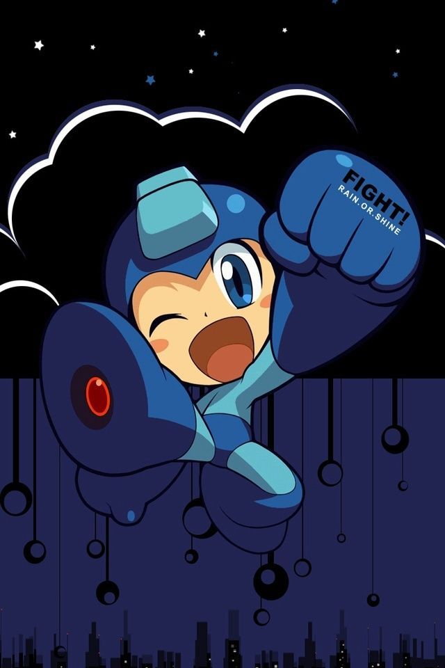 Megaman Fight Rain Or Shine Iphone 4 Wallpaper And Iphone 4s