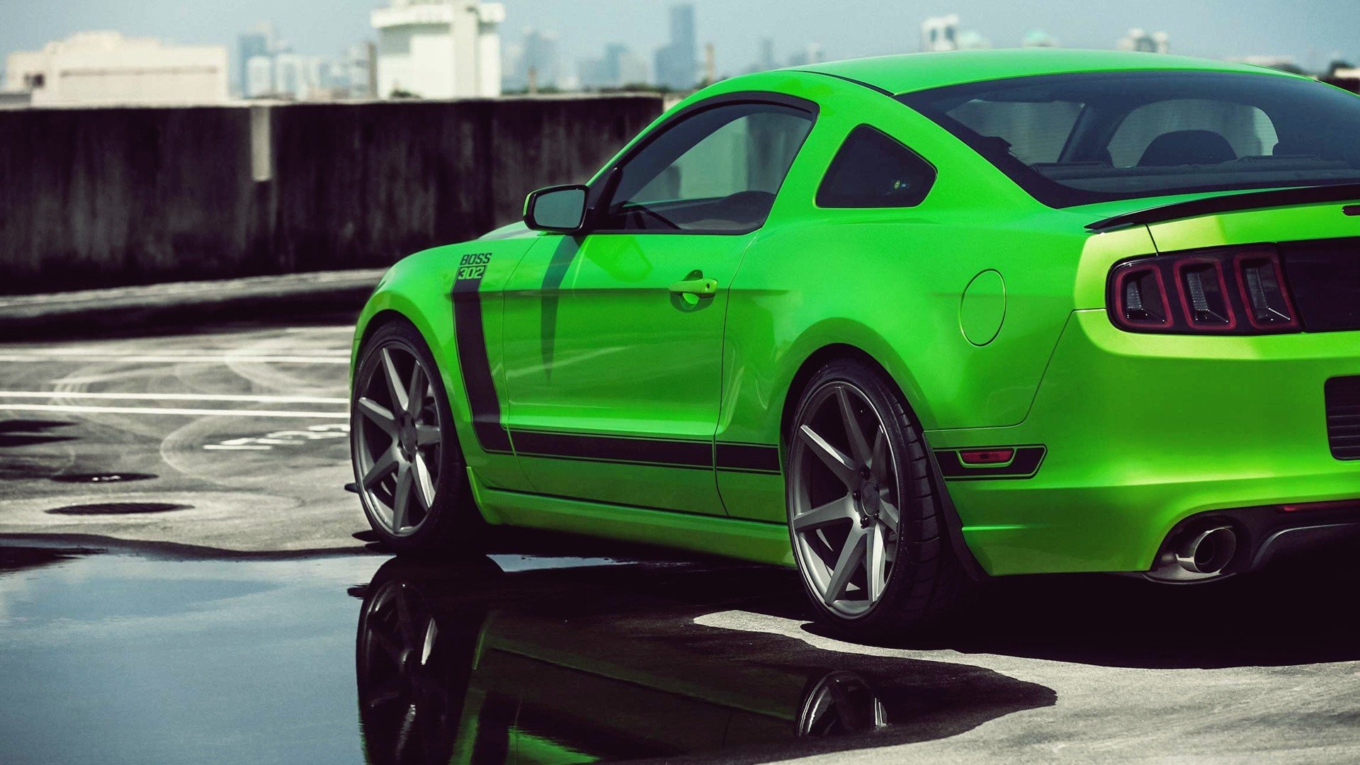 Green cars Ford vehicles Ford Mustang automotive Ford Mustang Boss ...