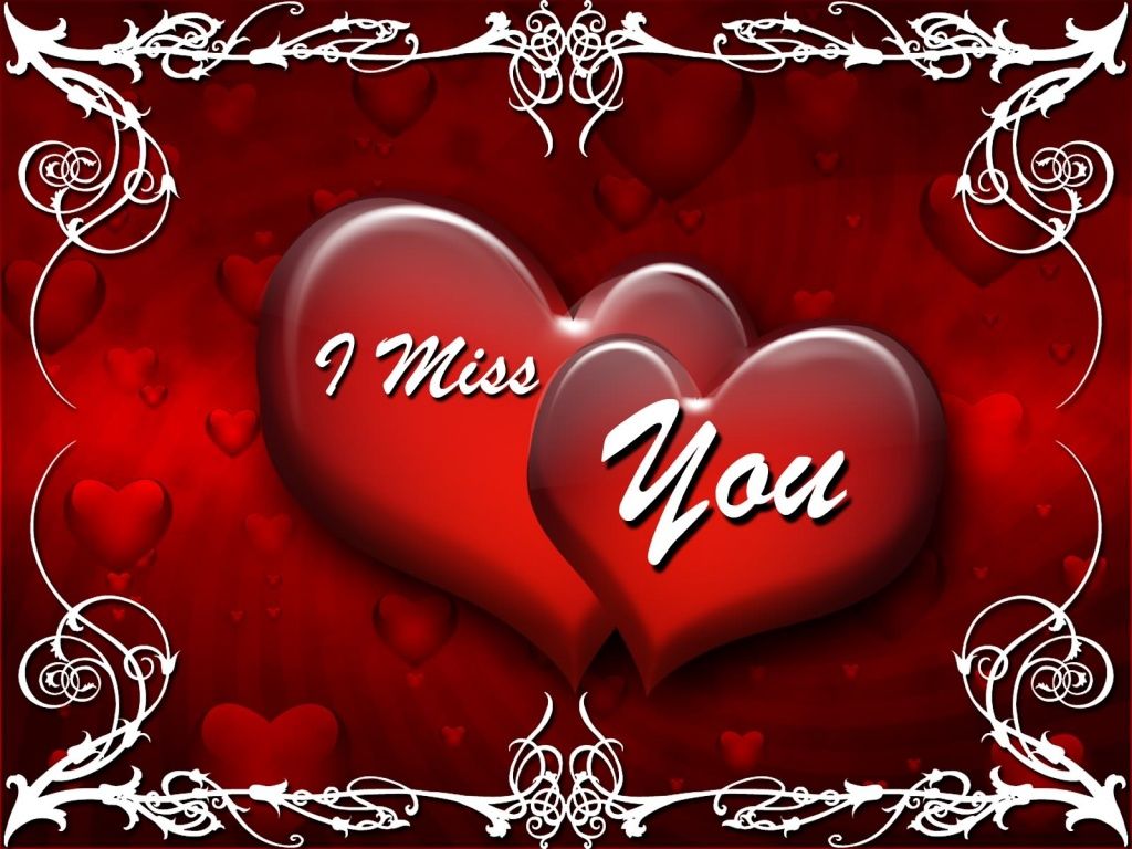 I Miss U Red Background Heart Wallpapers | Get Latest Wallpapers