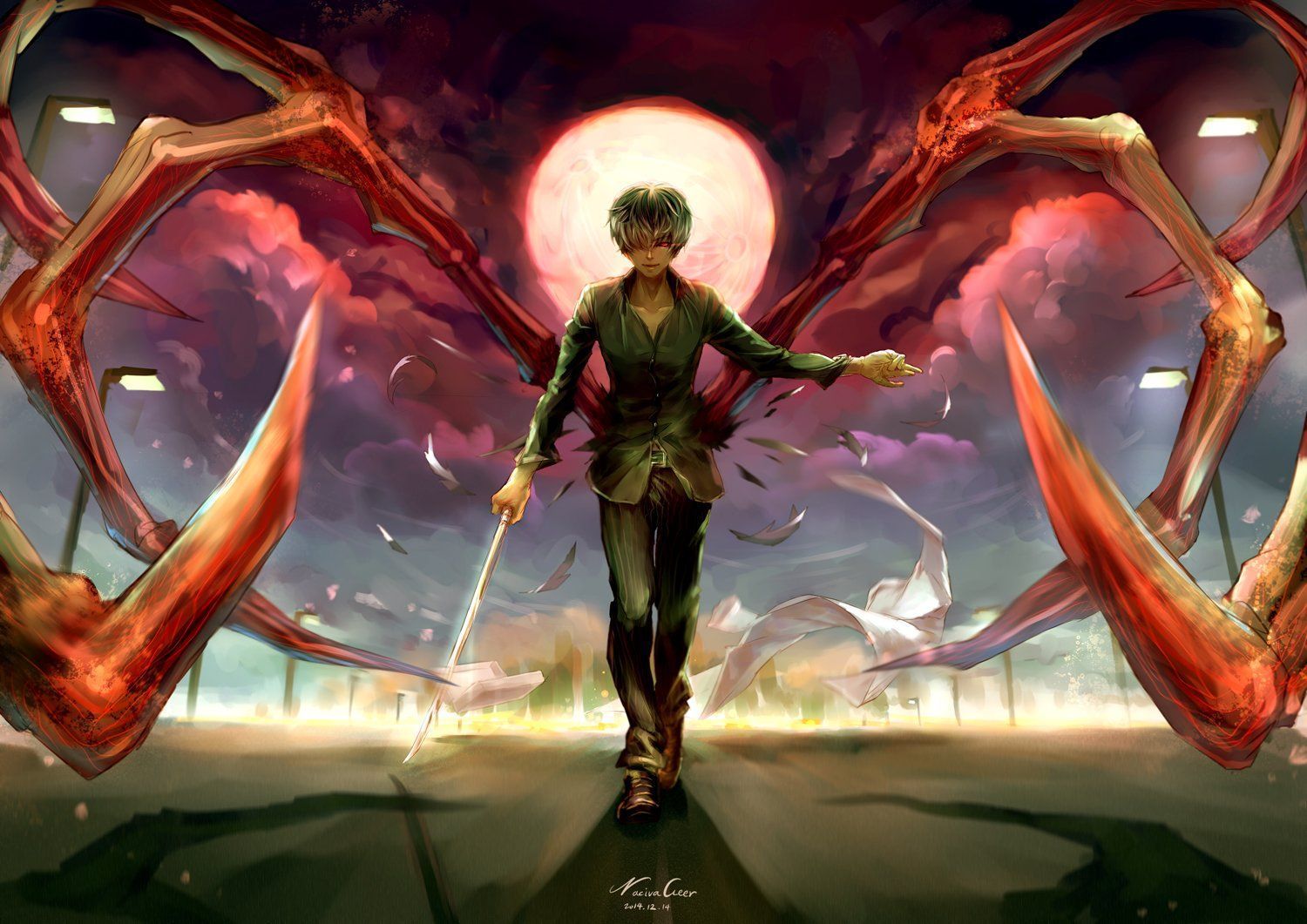 Tokyo Ghoul: Kaneki Ken by KeHAEa on DeviantArt